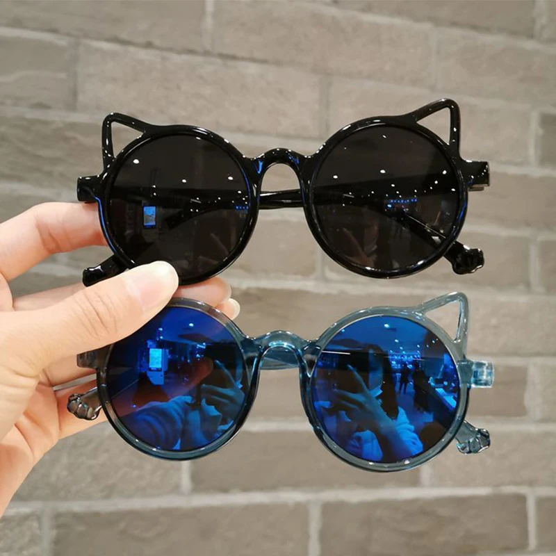 Mädchen Jungen Niedliche Tier Cartoon Ohren Sonnenbrille Outdoor Sonnenschutz Kinder Schöne Vintage Sonnenbrille Schutz Klassische Kinder – Detail 5