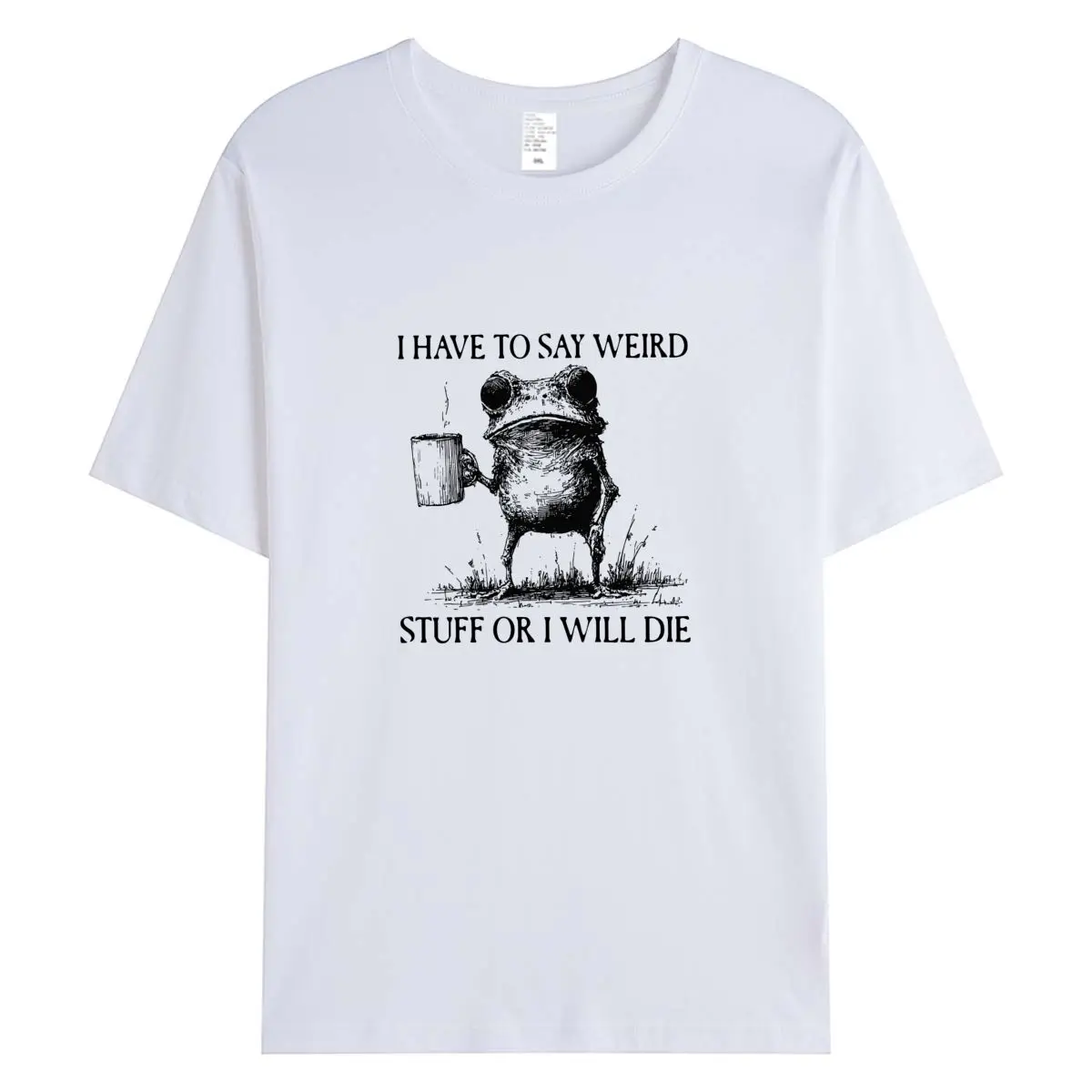 الصيف النساء تي شيرت موضة مضحك الضفدع الجرافيك تي شيرت المتضخم قصيرة الأكمام المحملة 100% القطن امرأة قمة الإناث التي شيرت الملابس #3