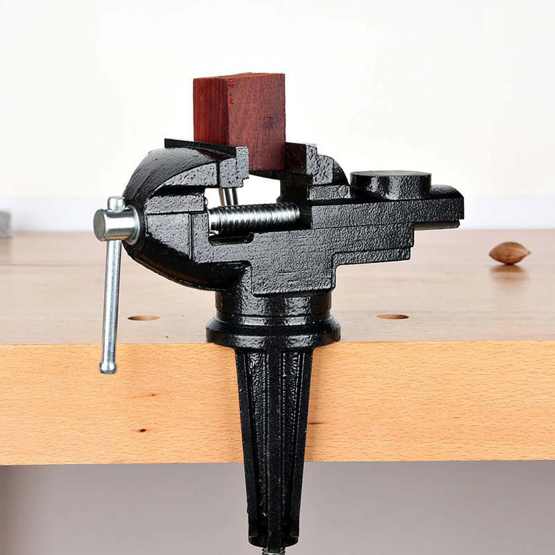 Household Mini Table Vise Table Vise Micro Clamp With Anvil Table Can Knock Carbon Steel Explosion-Proof Handmade Diy Tools