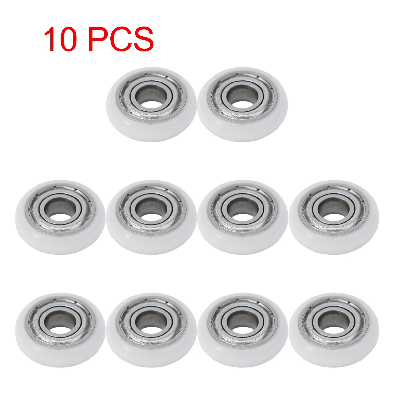 10Pcs Shower Door Roller Runner Wheels Replacement White Shower Room Pulley 19/23/25mm Wheel Diameter For Most Shower Enclosures