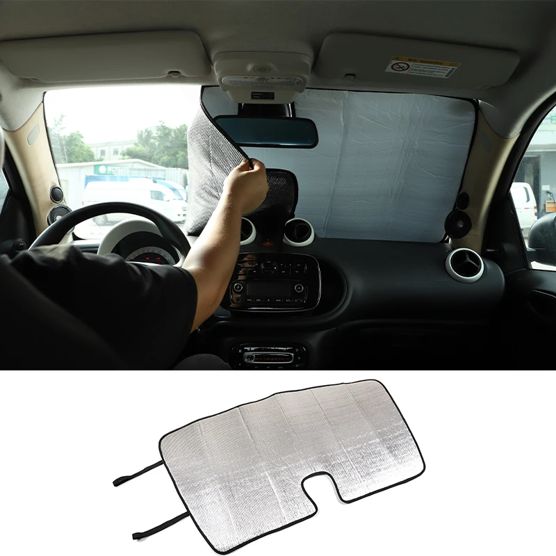 

For Mercedes-Benz Smart 2009-2021 Auto Front Window Sunshade Covers Car Sun Protector Interior Windshield Protection Accessories