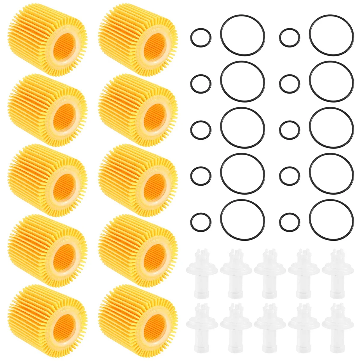 10Pcs Car Engine Oil Filters for C- 2018 2019 2.0L 2009-2010 Prius 1.8L Filters 04152YZZA6