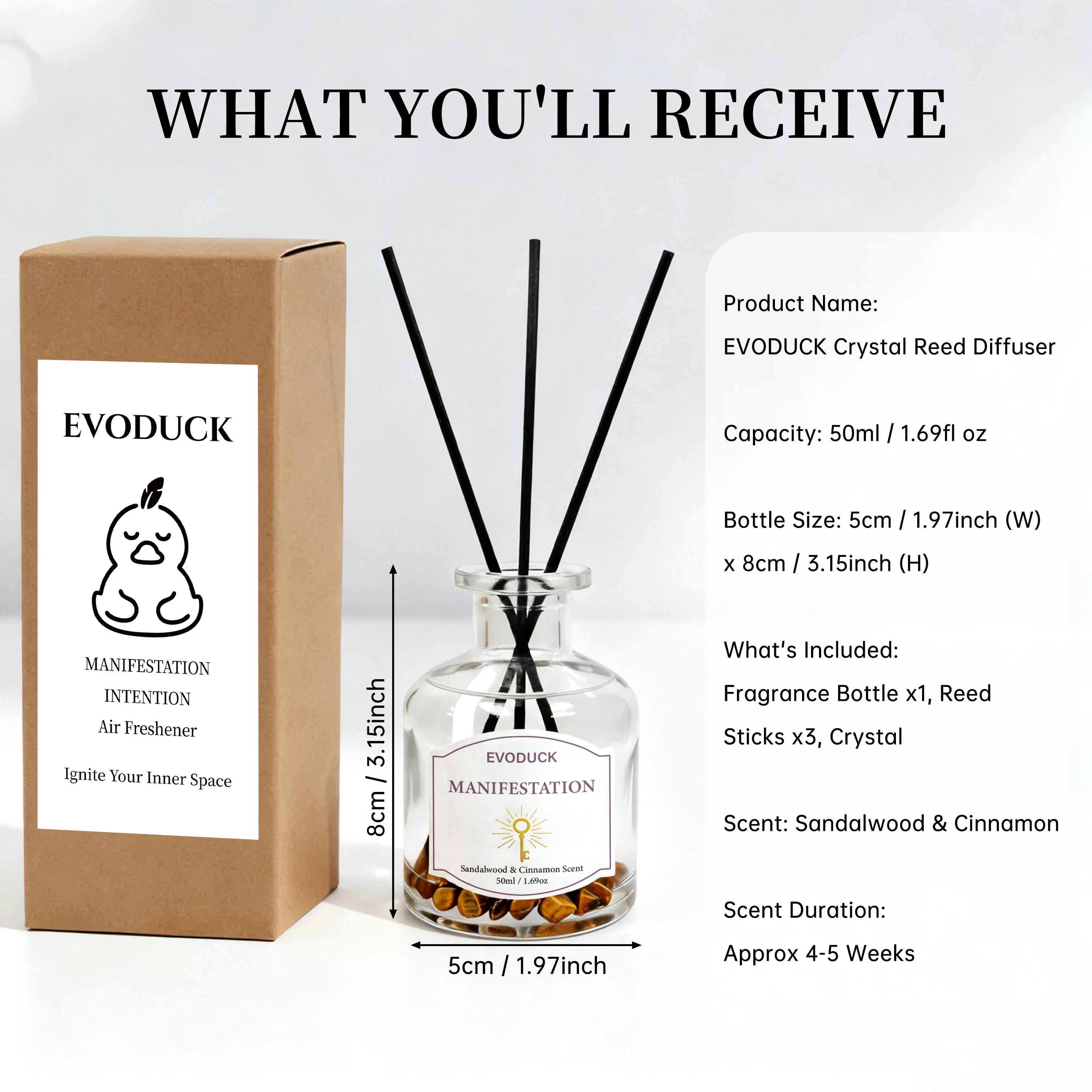 Difusor de Aromas 50ml com Var - Home Fragrance Set Gift avaliação e preço