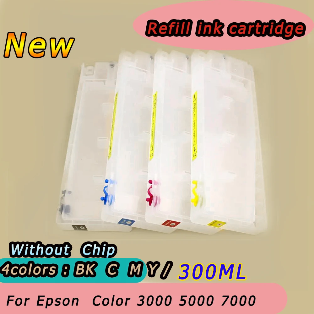 Refillable Ink Cartridge without chip  for Epson Stylus Color 3000 5000 7000 300ML