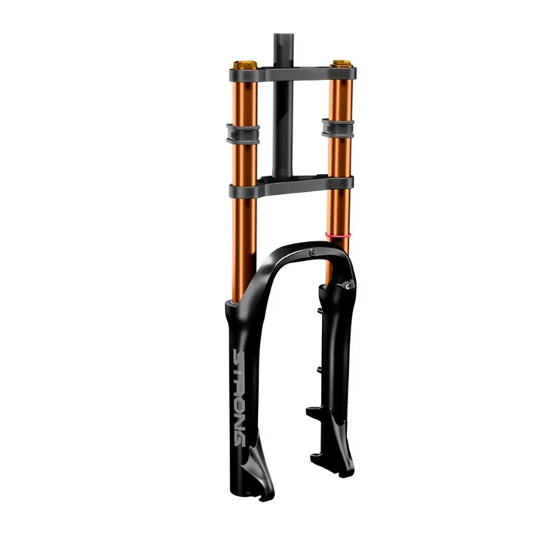 EXSHO Double Crown Air Spring Downhill Bicycle Fork Hydraulic Lock‑Out 20/26 Inch MTB Air Suspension Front Fork