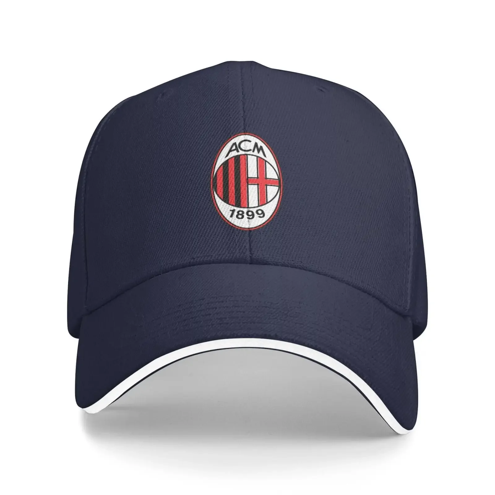 A.C Milan Sandwich Casquette unisexe classique Casquette de baseball unisexe réglable Casquette papa chapeau bleu marine