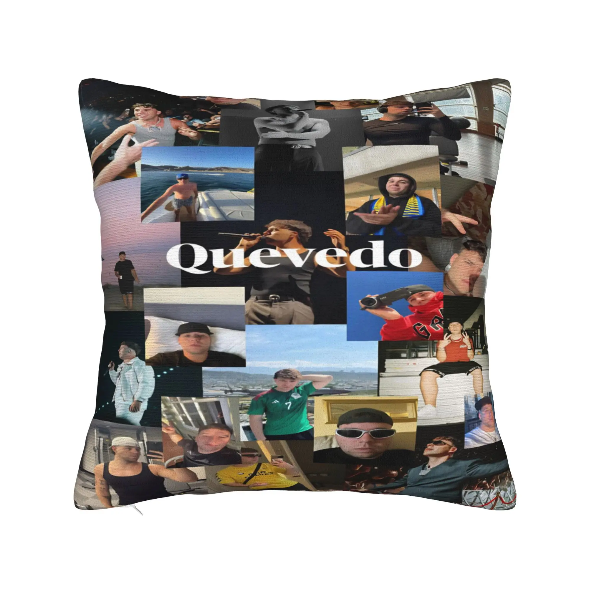 QUEVEDO EL BAIFO 2026 Pillowcases Product Printing Cushion Cover  Throw Pillow Cover Car Decoration Zippered Multiple Sizes