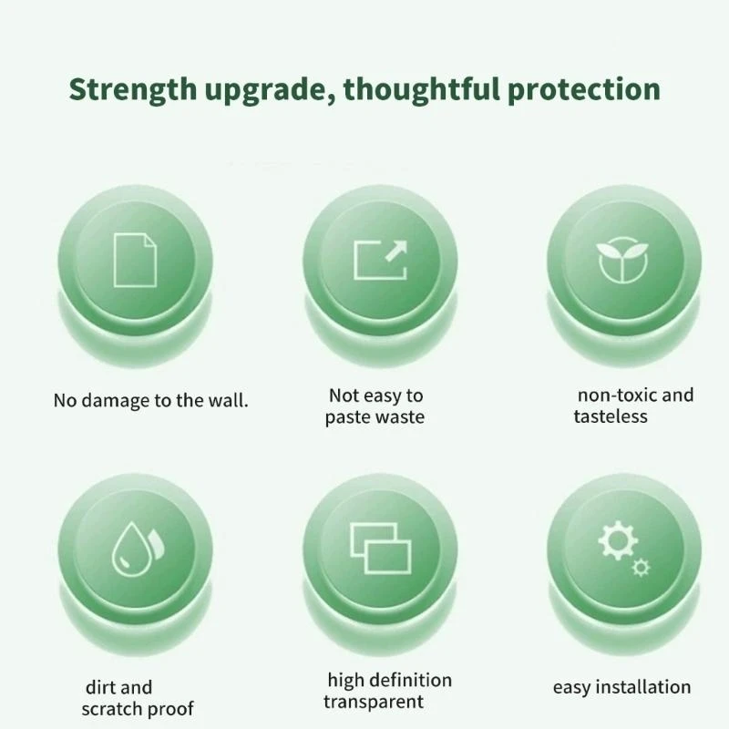 

Oil Proof Wall Protective Film Clear PET Static Electrostatic Contact Paper Roll for Furniture Cupboard Sofa Scratch