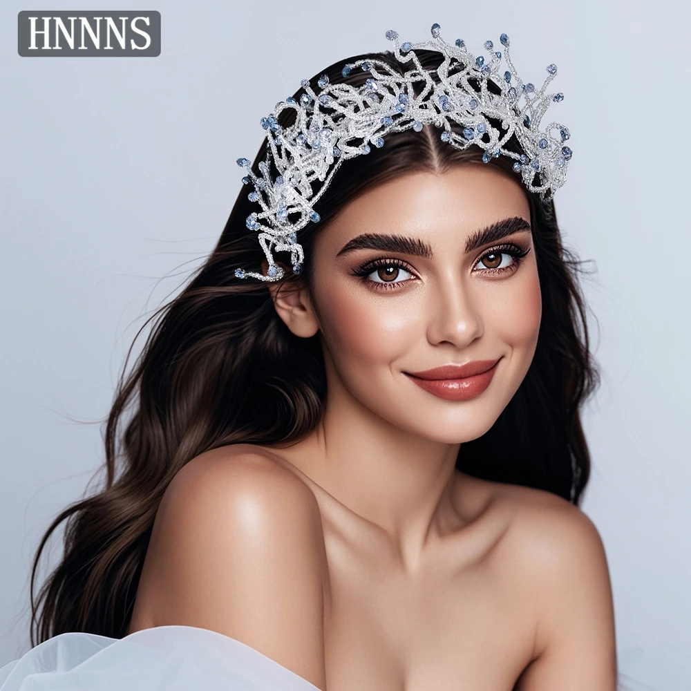 

TOPQUEEN Модные свадебные повязки для волос с бусинами, ручной работы, плетеные, женские аксессуары для волос для банкетов, танцев и вечеринок YXA123