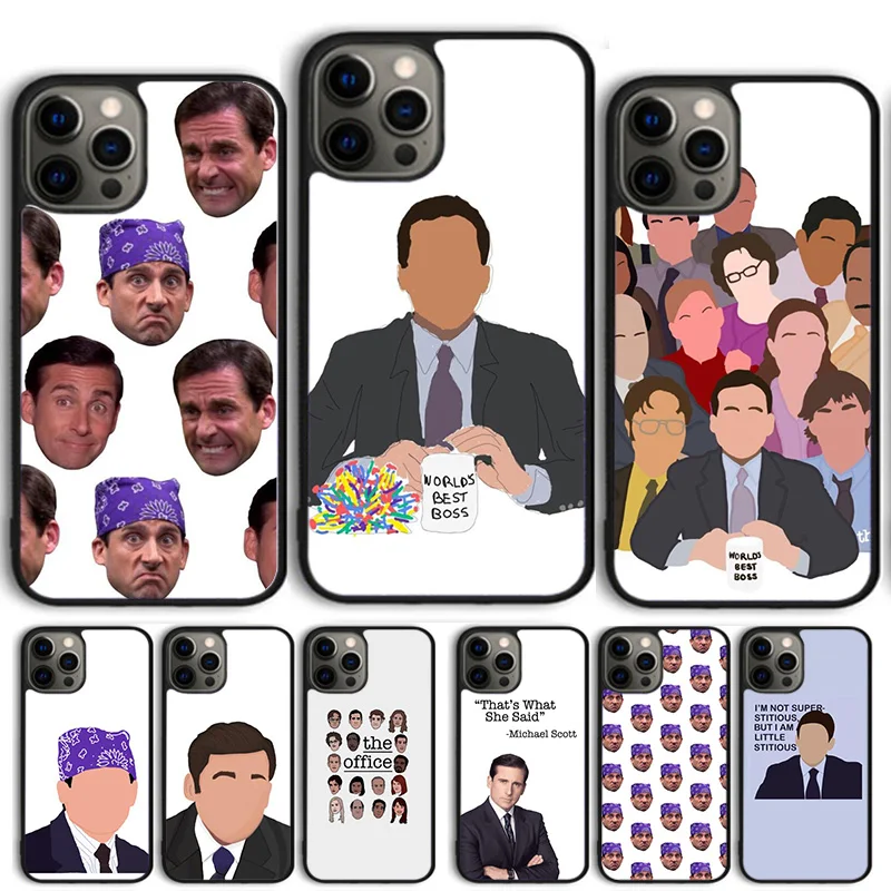 Michael Scott The Office Funny Humor Phone Case Cover For iPhone 15 16 14 13 12 Pro Max mini 11 Pro Max XS XR Plus Coque