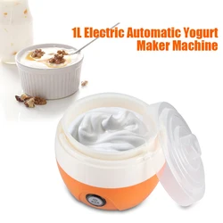 Máquina de Yogurt eléctrica automática para el hogar, aparato de cocina de 220V y 1L, herramienta de bricolaje