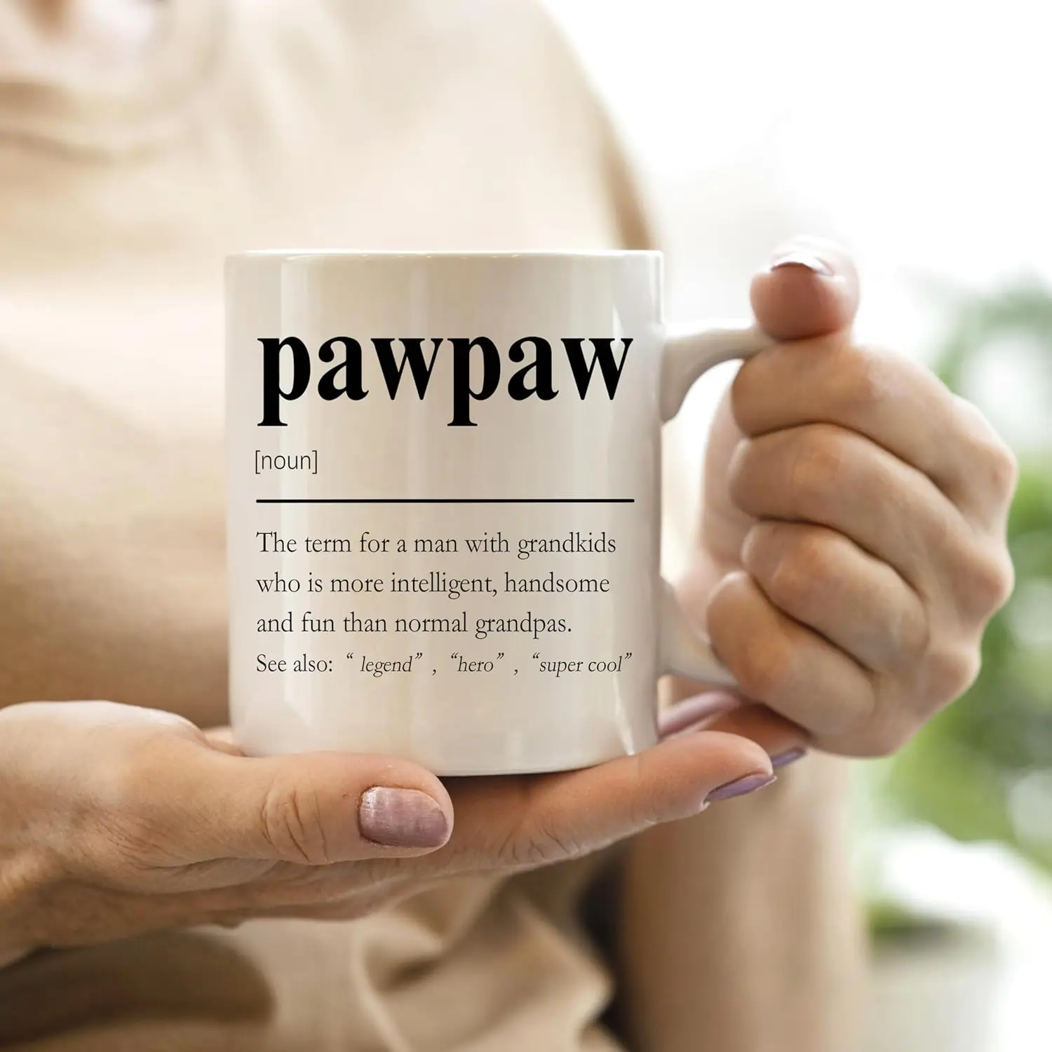 Grandpas Birthday Gifts Coffee Mug, GrandpaGifts from Grandchildren Coffee Cups Ceramic 11oz, World's Greatest Grandpa Tea Cup