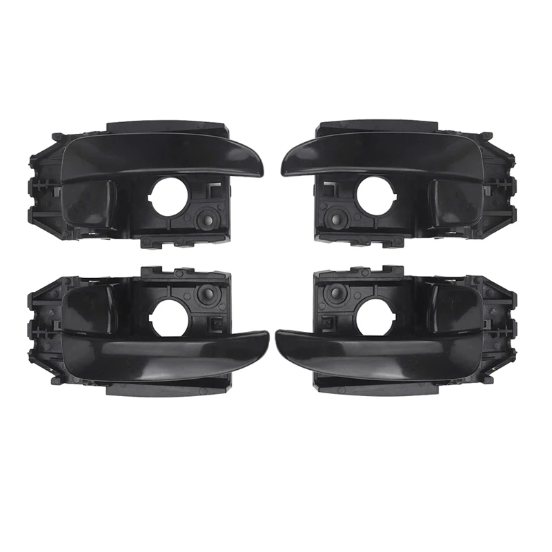 4Pcs/Set Left+Right Interior Door Handle Assembly 836102D000CA 826202D000CA For Hyundai Elantra 2001-2006 83610-2D000