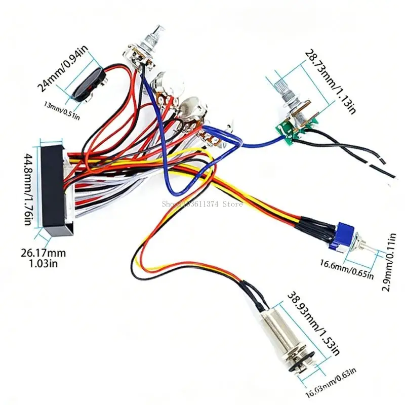 guitar-bass-sound-circuit-music-production-accessory-plastic-texture-for-guitar