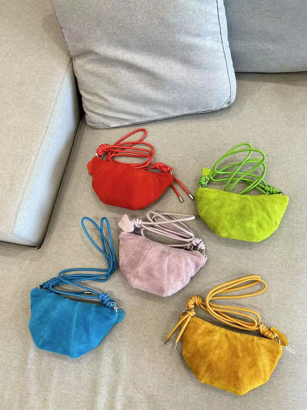 

FIRMRANCH 2022, осенняя матовая воловья кожа, милая милая цветная система макарон, маленькая изысканная женская сумка на одно плечо, кошелек-слинг, бродяги