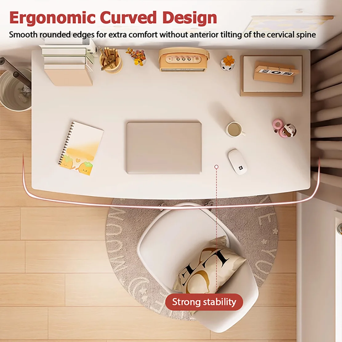 Computer Desk for Small Space Writing Desk Modern Simple Style Home Office Desk Work Table Study Bedroom Desk