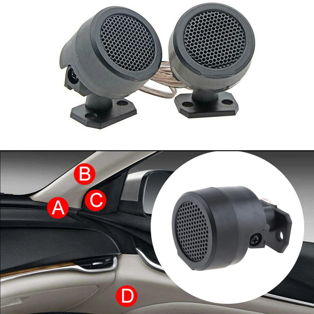 1 Pair Tweeter Speakers 500W Dome Loudspeakers 12V Mini Stereo Speaker For Car Audio System Accessories