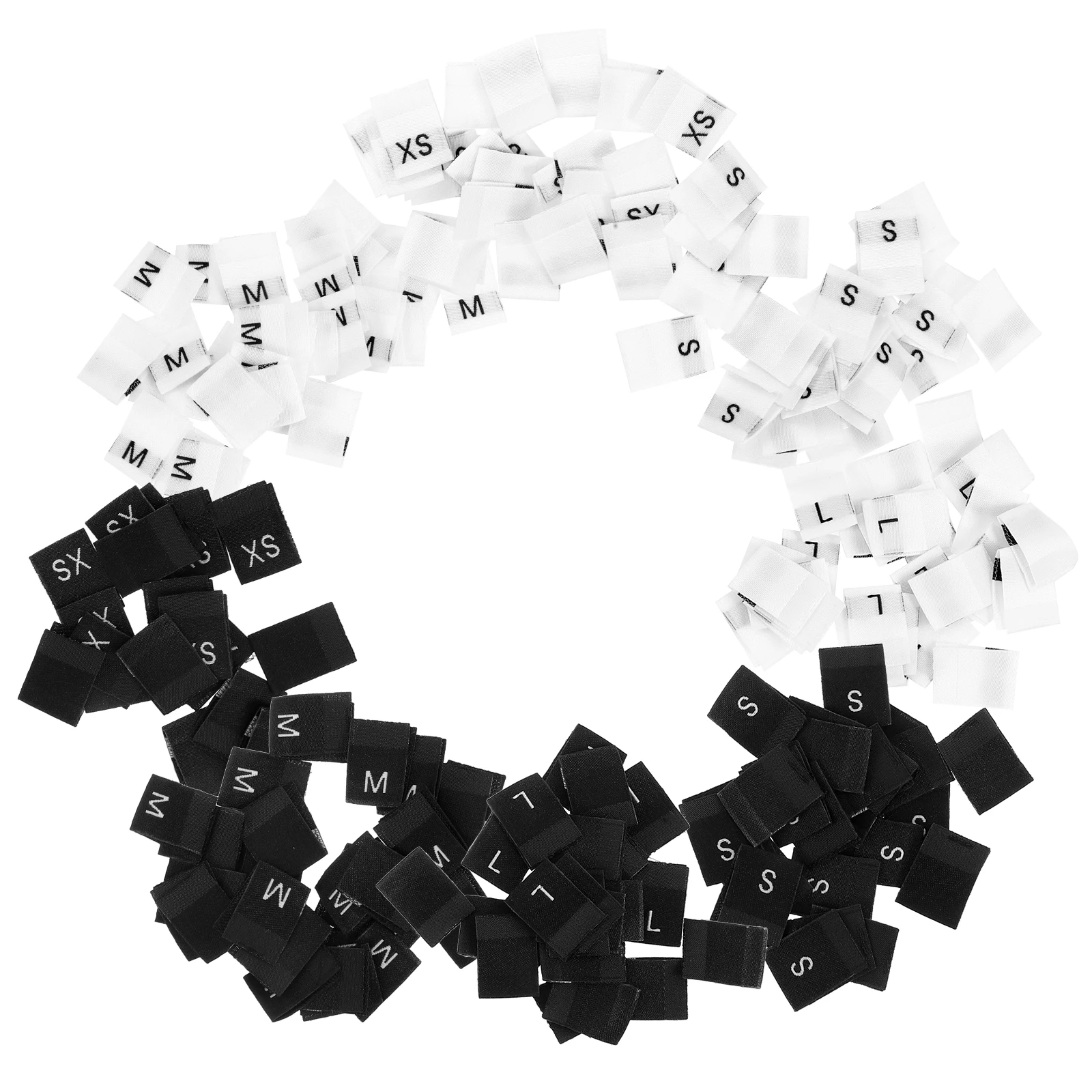 

800 Pcs Fold Size Label Clothing Tags Fabric Labels for Clothes Garments Sewing