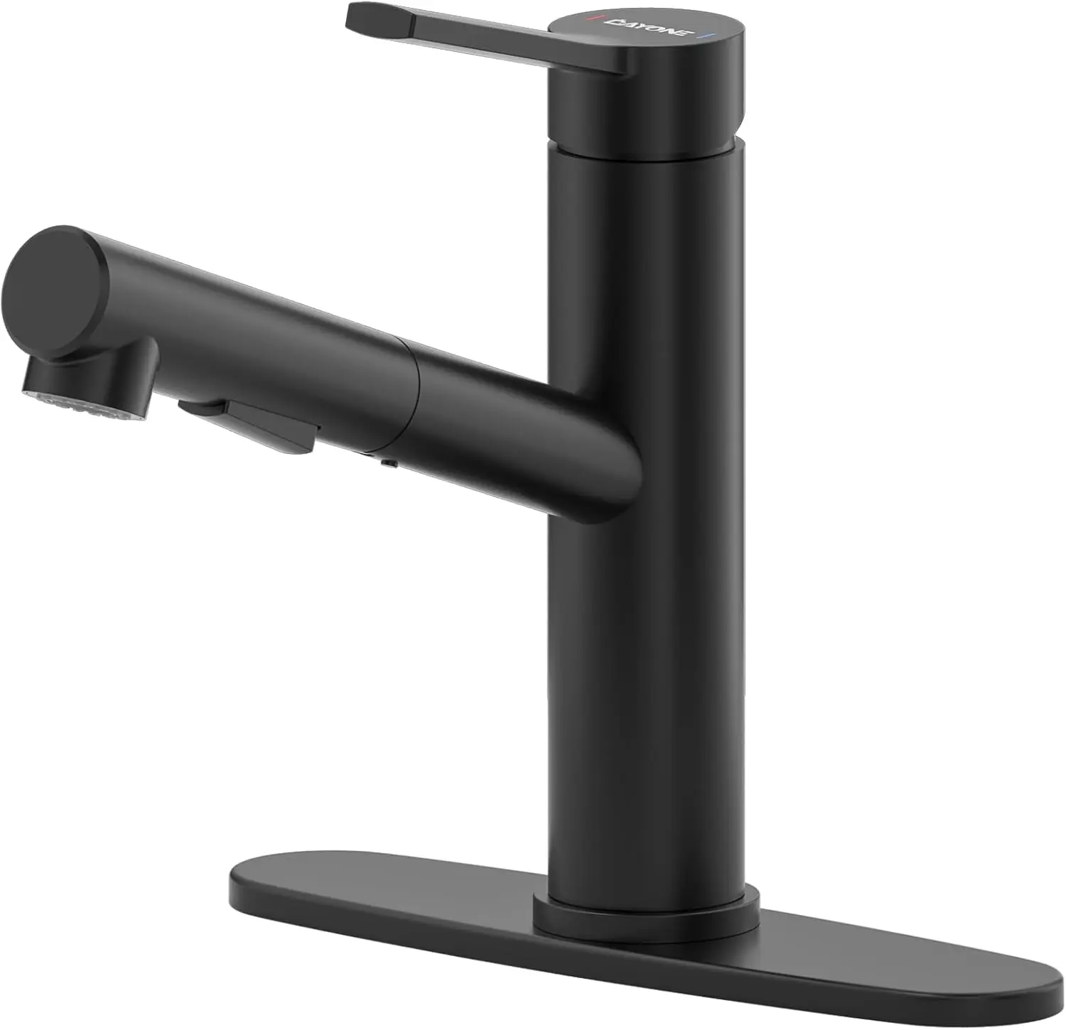 

Black RV Kitchen Faucet with Pull Down Out Sprayer, Bar Sink Faucet Low Profile Matte Black, Modern Utility Bar Small Fau