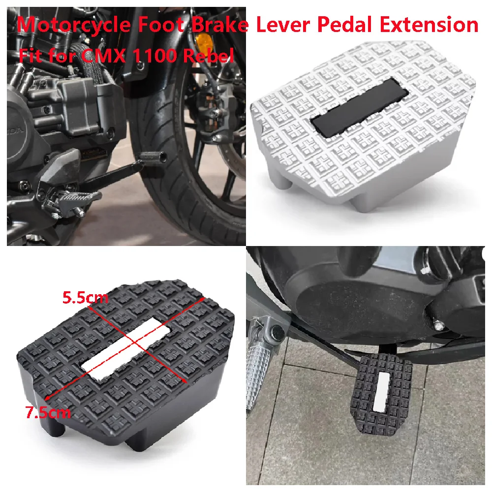 

Fits for Honda CMX 1100 Rebel ABS CMX1100 REBEL1100 DCT 2021-2025 Motorcycle Foot Brake Lever Pedal Extension Extender Widener