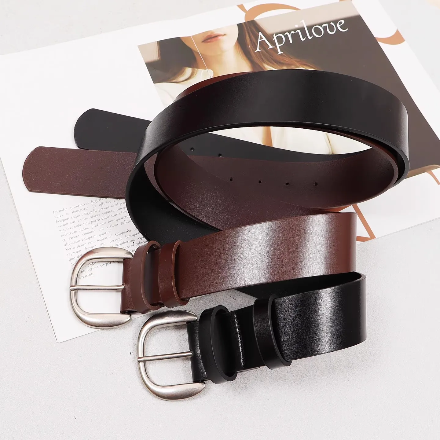 المرأة المدرج موضة خمر جلد طبيعي فستان Cummerbunds الكورسيهات حزام أحزمة الديكور واسعة حزام R3289 #3