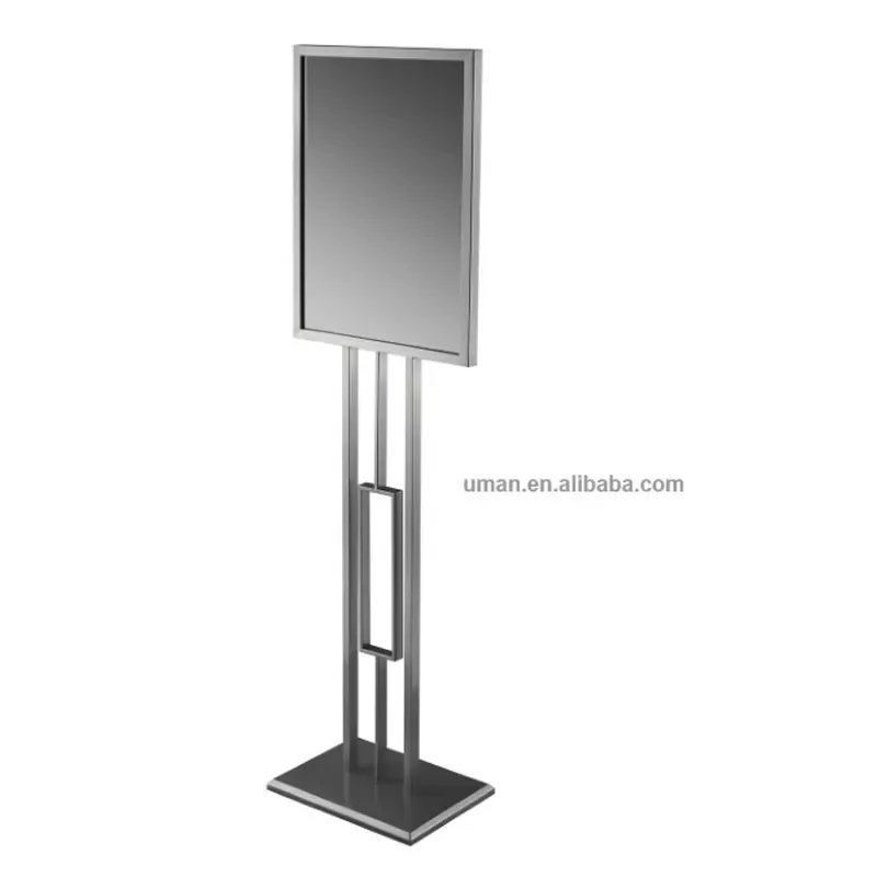 201 stainless steel poster board bracket/signage bracket/display stand