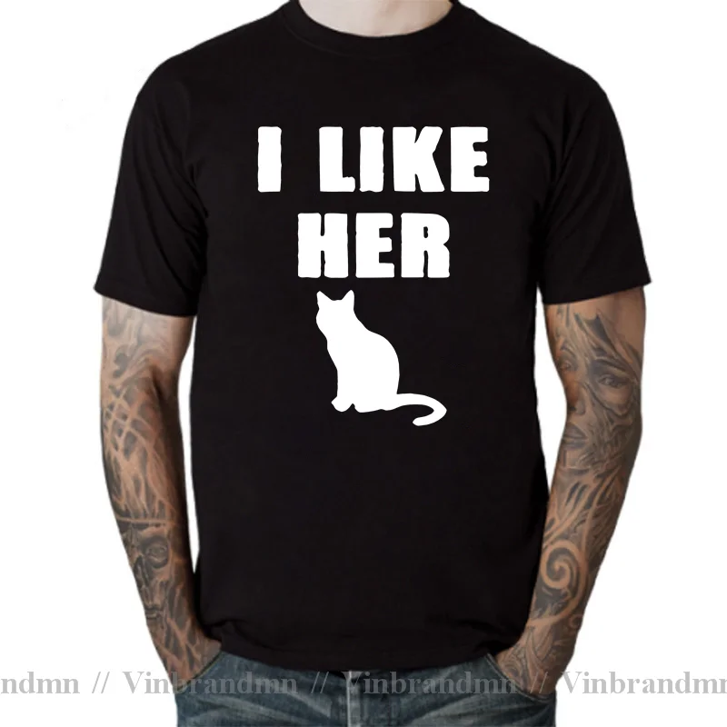 Funny I Like His Cock I Like Her Pussy Cat T shirt Adult His & Her T-shirt Boyfriend Clothing Valentine Couples tshirt Tee shirt