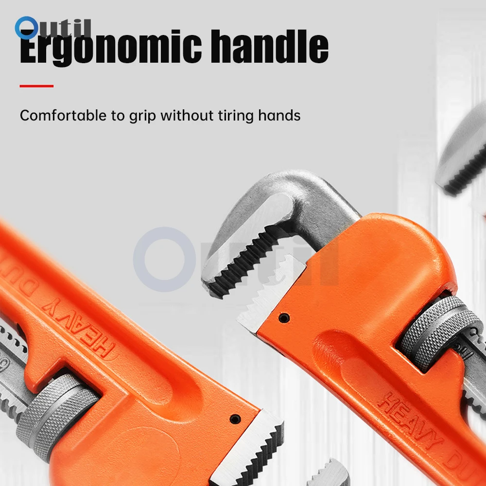 8 inch 12 inch Pipe Wrench Universal Pipe Wrench Multifunctional Quick Plumbing Water Pipe Wrench Combination Wrench Tool