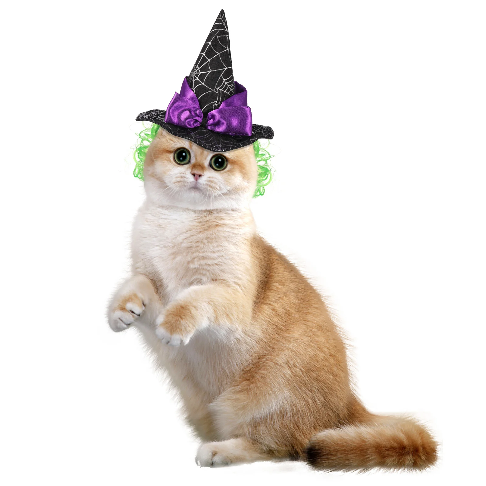 

Pet Witch Star Hat Comfortable Cosplay Party Halloween Birthday Photo Shoot Cat Dog Puppy Hat Pet Cosplay Decor