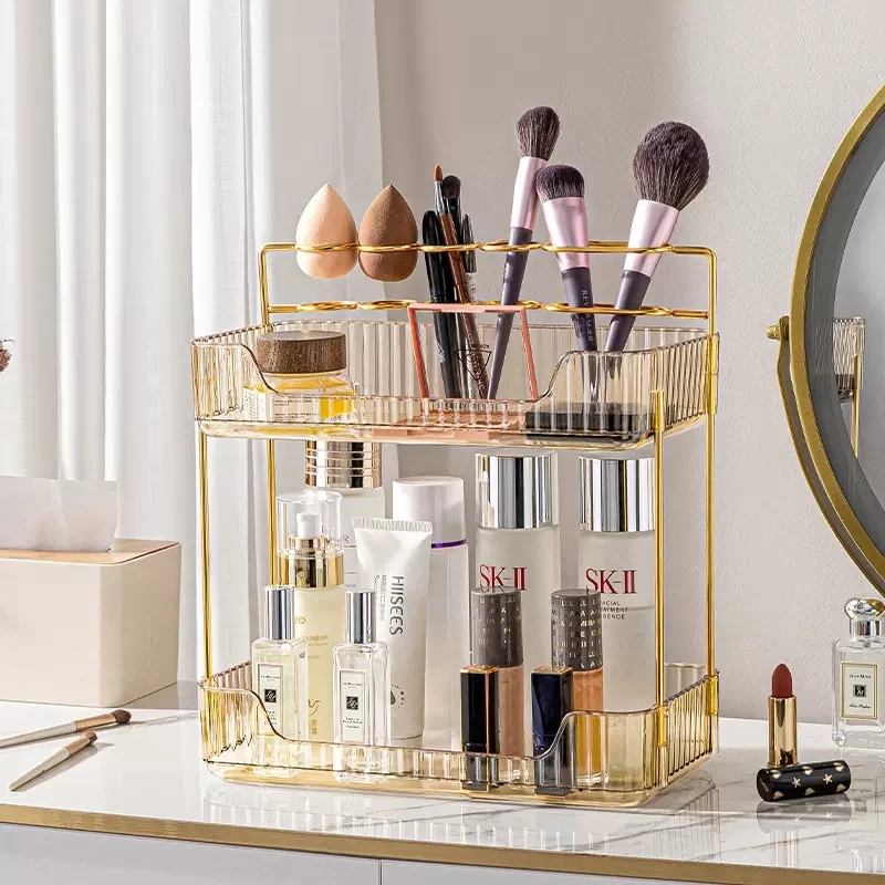 

Light Luxury Cosmetics Storage Box, Desktop Lipstick, Perfume Shelving, Vanity, Skincare Toilet, Bathroom Toothbrush Rack