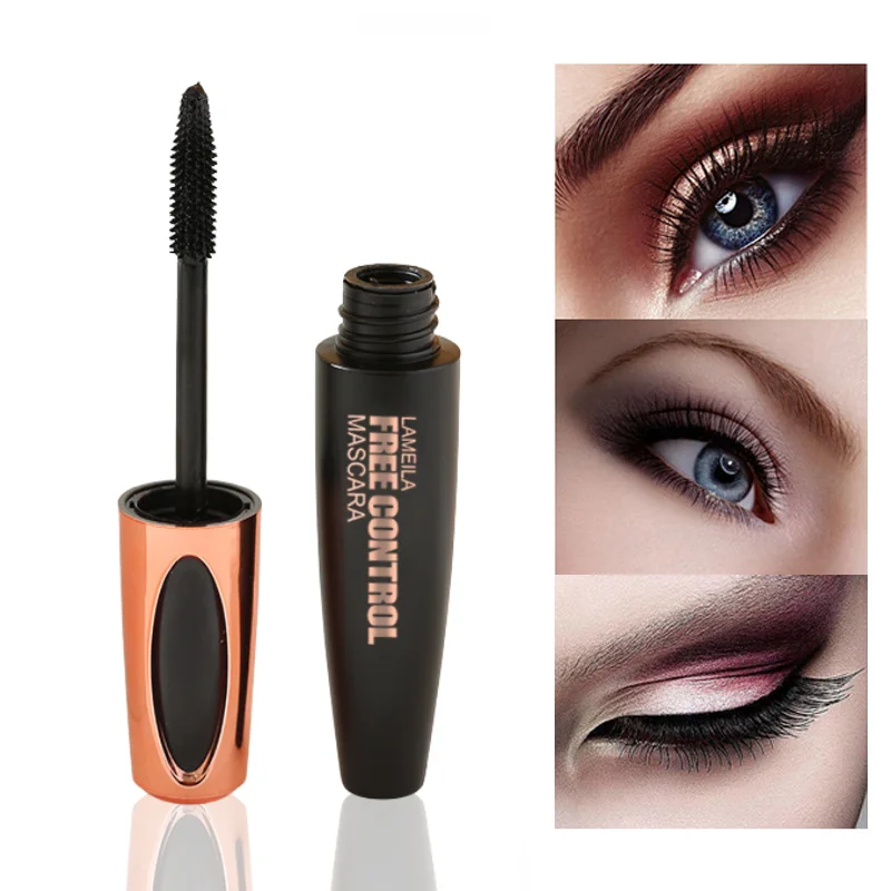 Long Lasting Black 8D Silk Fiber Mascara Waterproof Thick Curling Lengthening Eyelashes