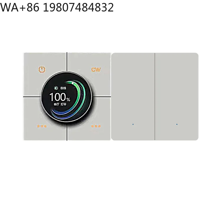 WiFi Zigbee Flame Retardant ABS Rotary Knob Underfloor Warm Temp Regulator OLED Display 2 Inch Screen  App Voice Home Hotel