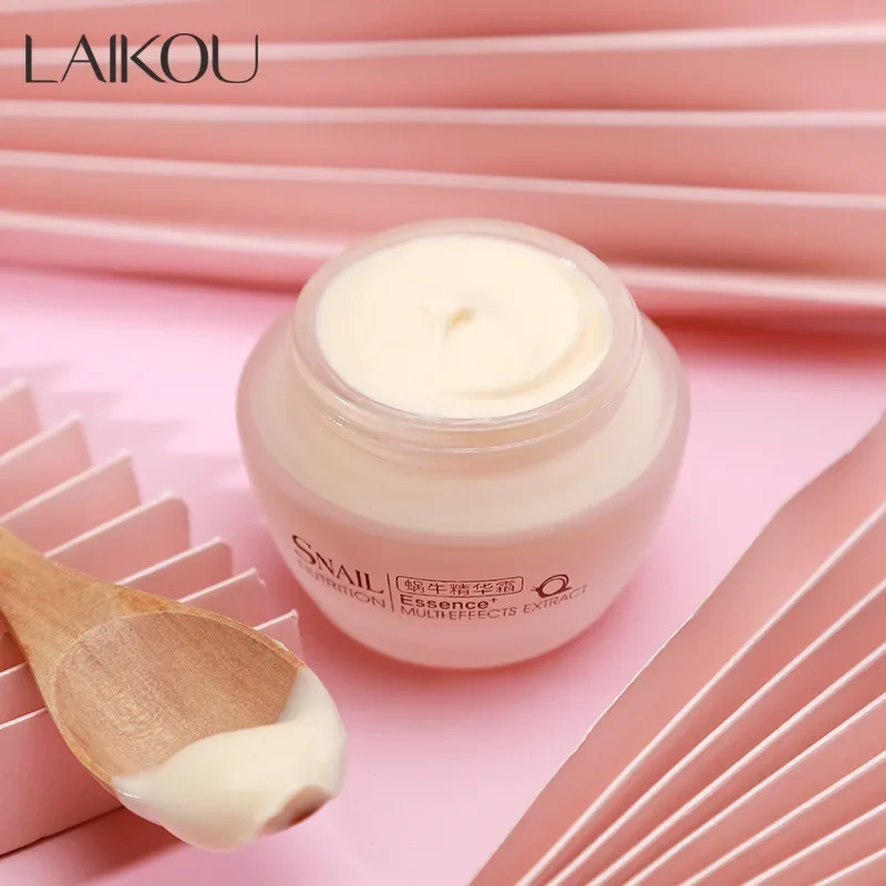 LAIKOU 50g Snail Face Care Cream Korean Snail Creams Hydrating Nourishing Moisturizing Day Cream Skin Care Products