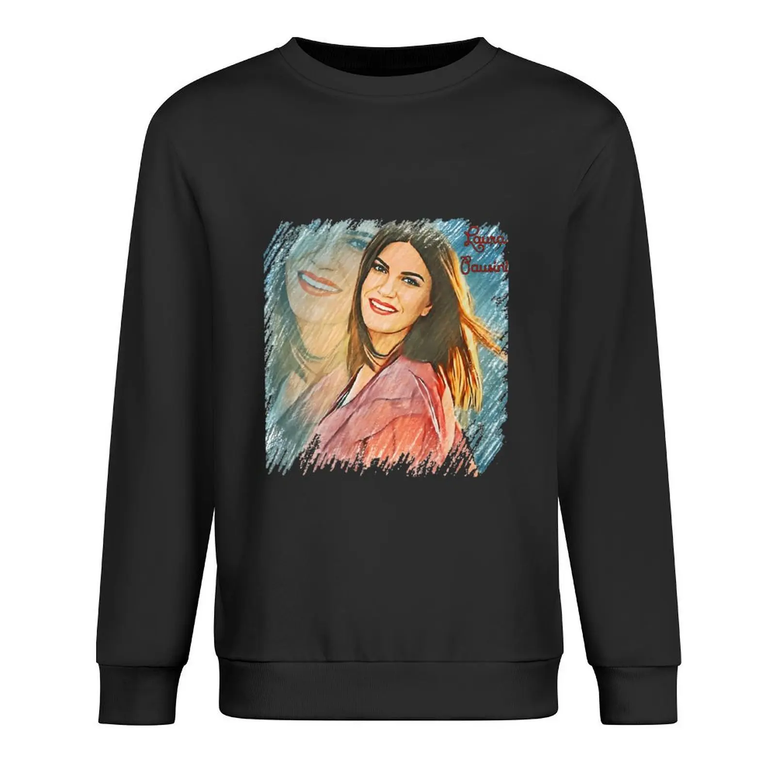 

LAURA PAUSINI Pullover tracksuit anime clothes men's winter sweater men wear aesthetic sweatshirts
