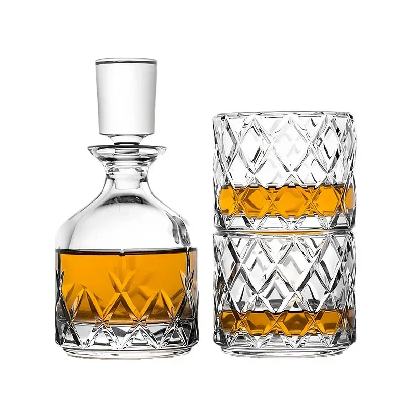 Imported crystal glass whiskey foreign wine glasses, wine bottles and wine sets, modern household