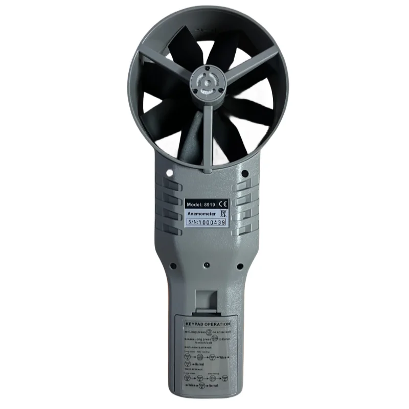 AZ8919 temperature and humidity carbon dioxide anemometer wind speed meter /air flow meter Dew point wet bulb calculation