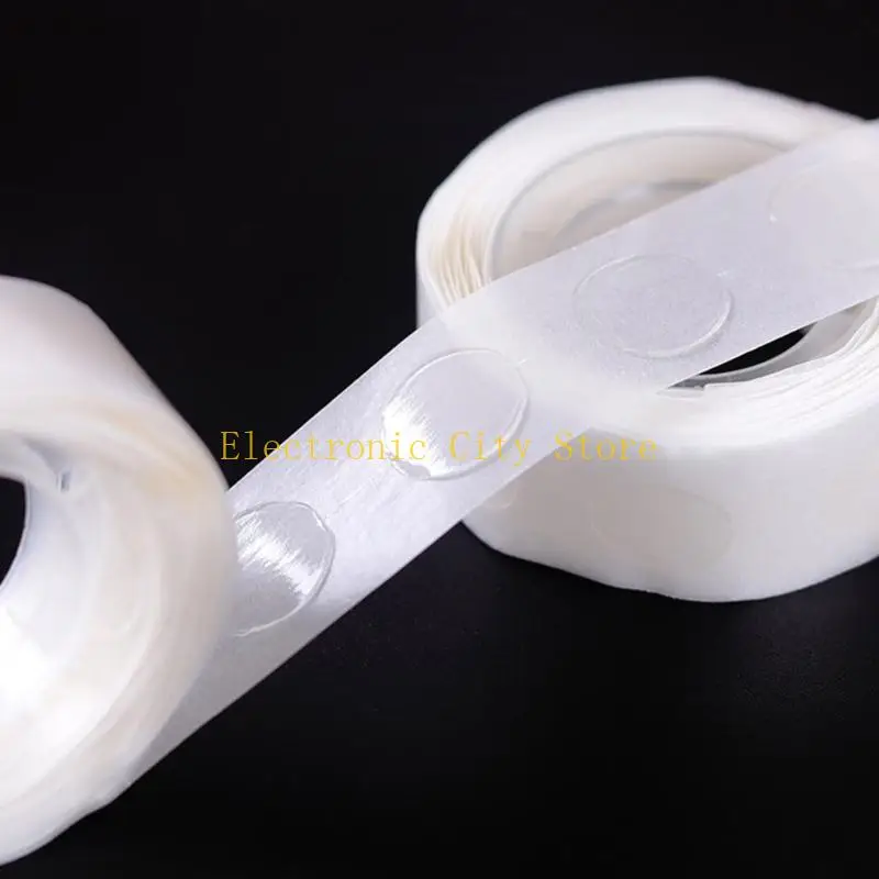 1000Pcs Invisible Double Side Adhesive Dots for Balloon Craft 1.2cm Clear Dots Sticker Removable for Wedding Decoration HU8D