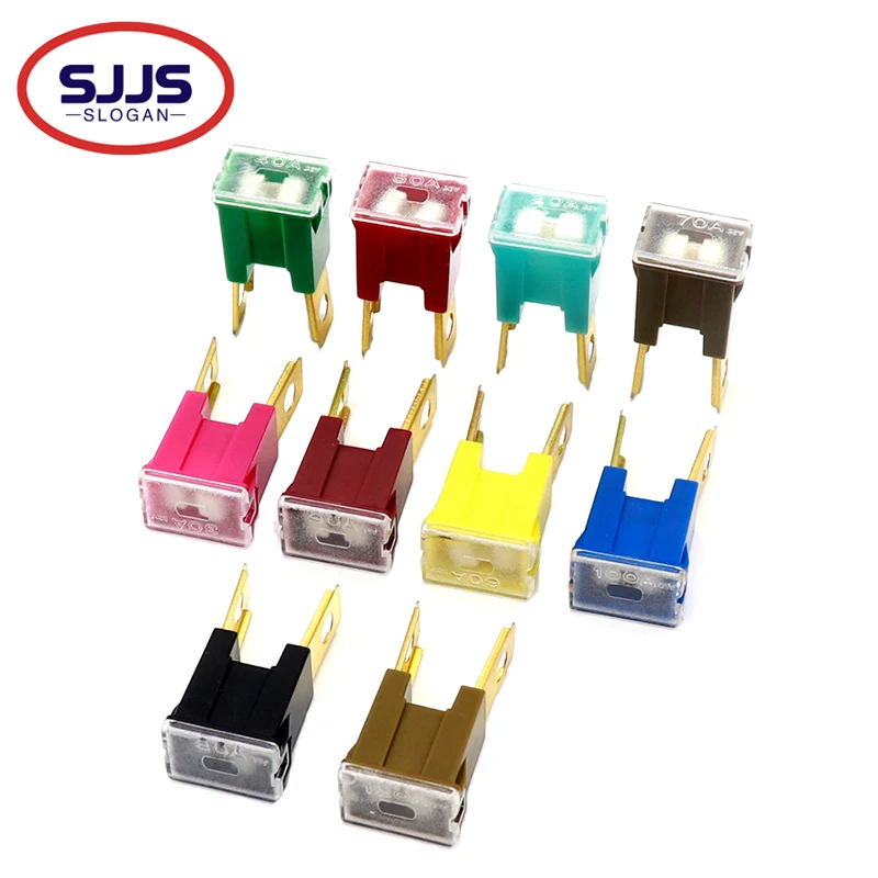 【5-2PCS】Automotive Car truck van square Fuse long feet male Fuse 20A 30A 40A 50A 60A 70A 80A 90A 100A 120A