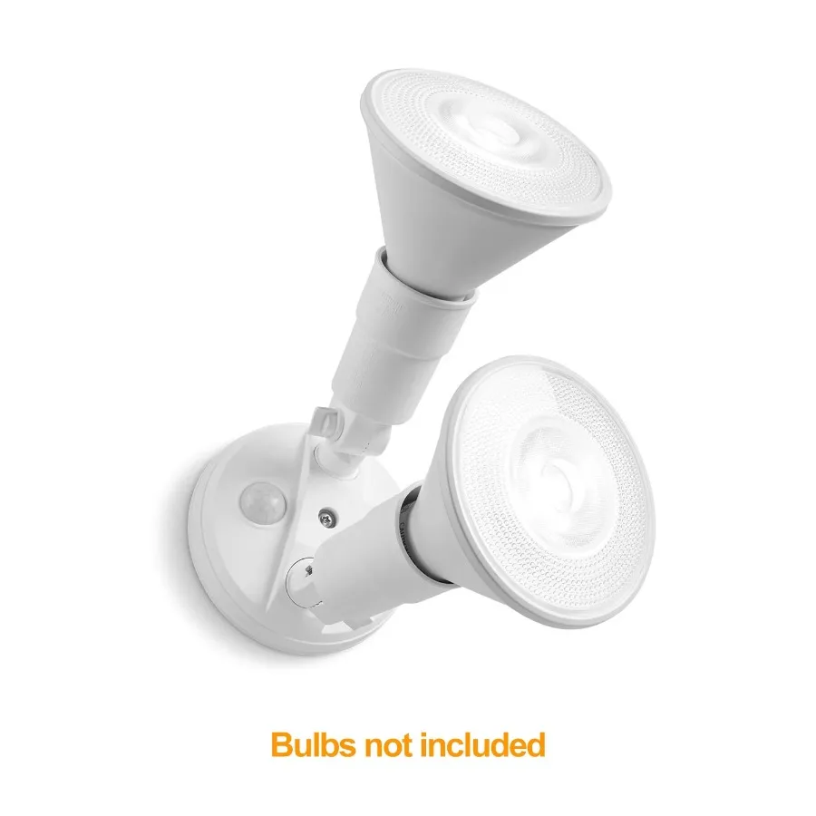 Luz de seguridad con cable de doble cabezal Detección de 180 grados