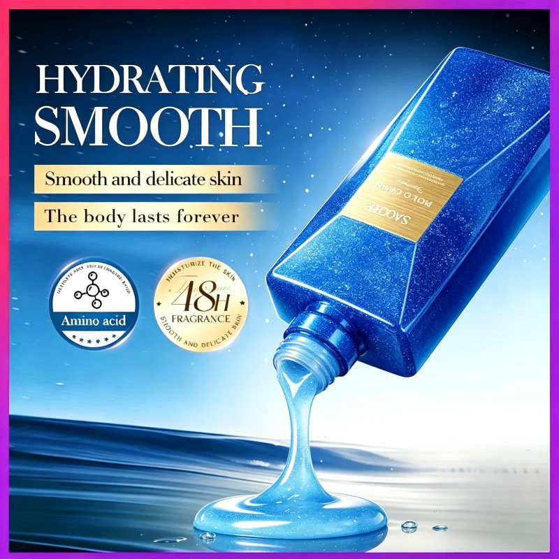 Polar Ocean Golden Shower Gel, Leaves Skin Soft and Smooth with a Luxurious Fragrance, Refreshing and Clean Without Tightness! Amino Acid Fragrance Shower Gel with Long-Lasting Scent