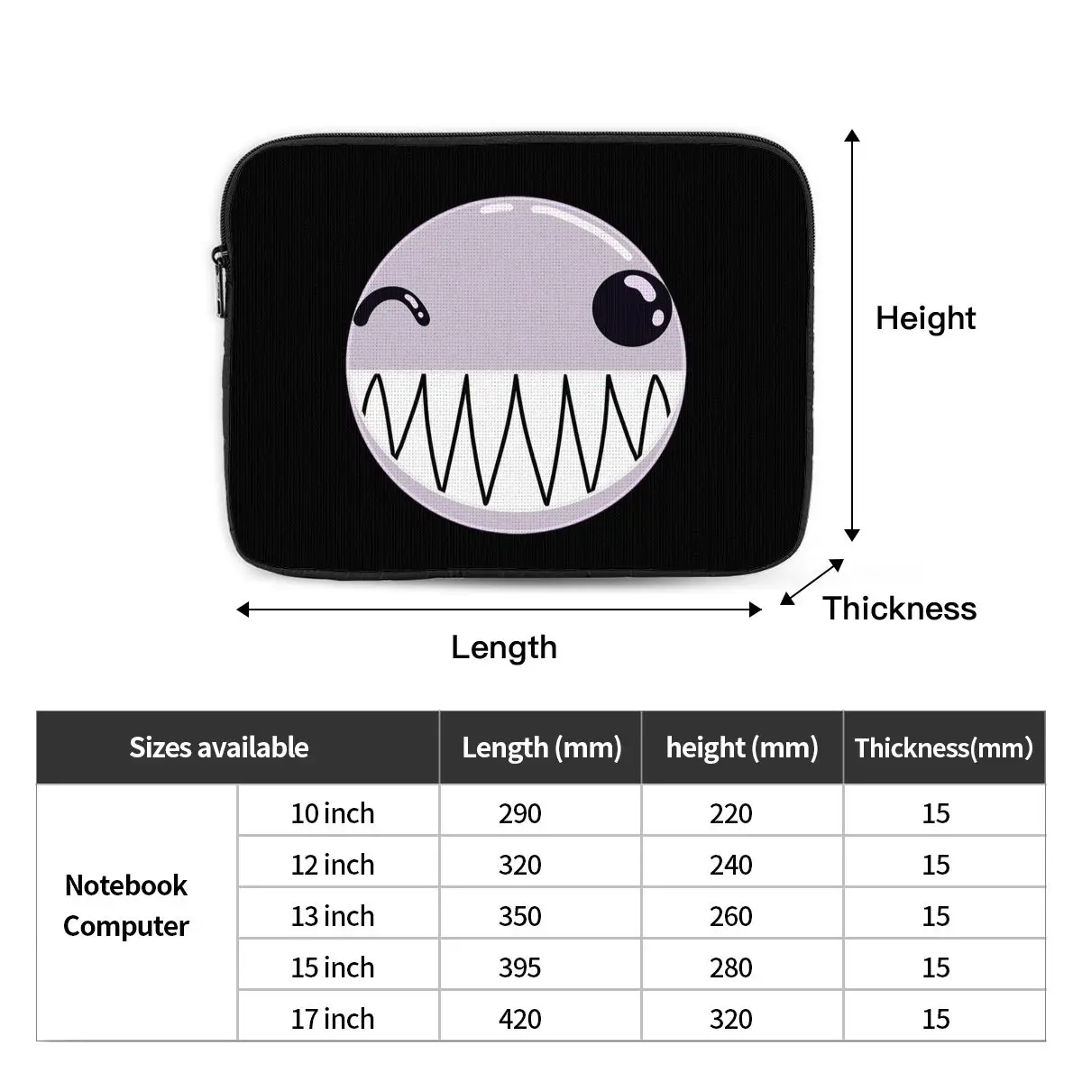 Bubble (The Amazing Digital Circus) Notebook Laptop Bag Case Pouch Notebook Sleeve Cover Bag Tablet Shockproof Case Bag