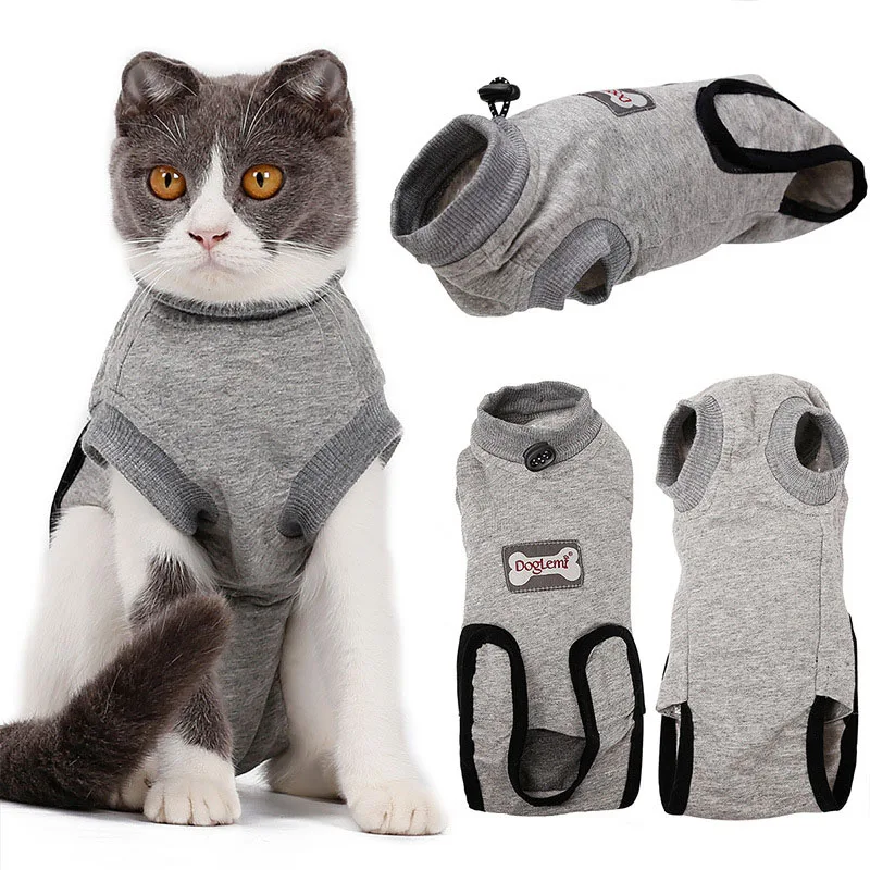 

Cat Vest Cat Clothes Cats PostOperative Rehabilitation Clothing Pet Recovery Suit Pet Cat Protection Suit Treatment Vest