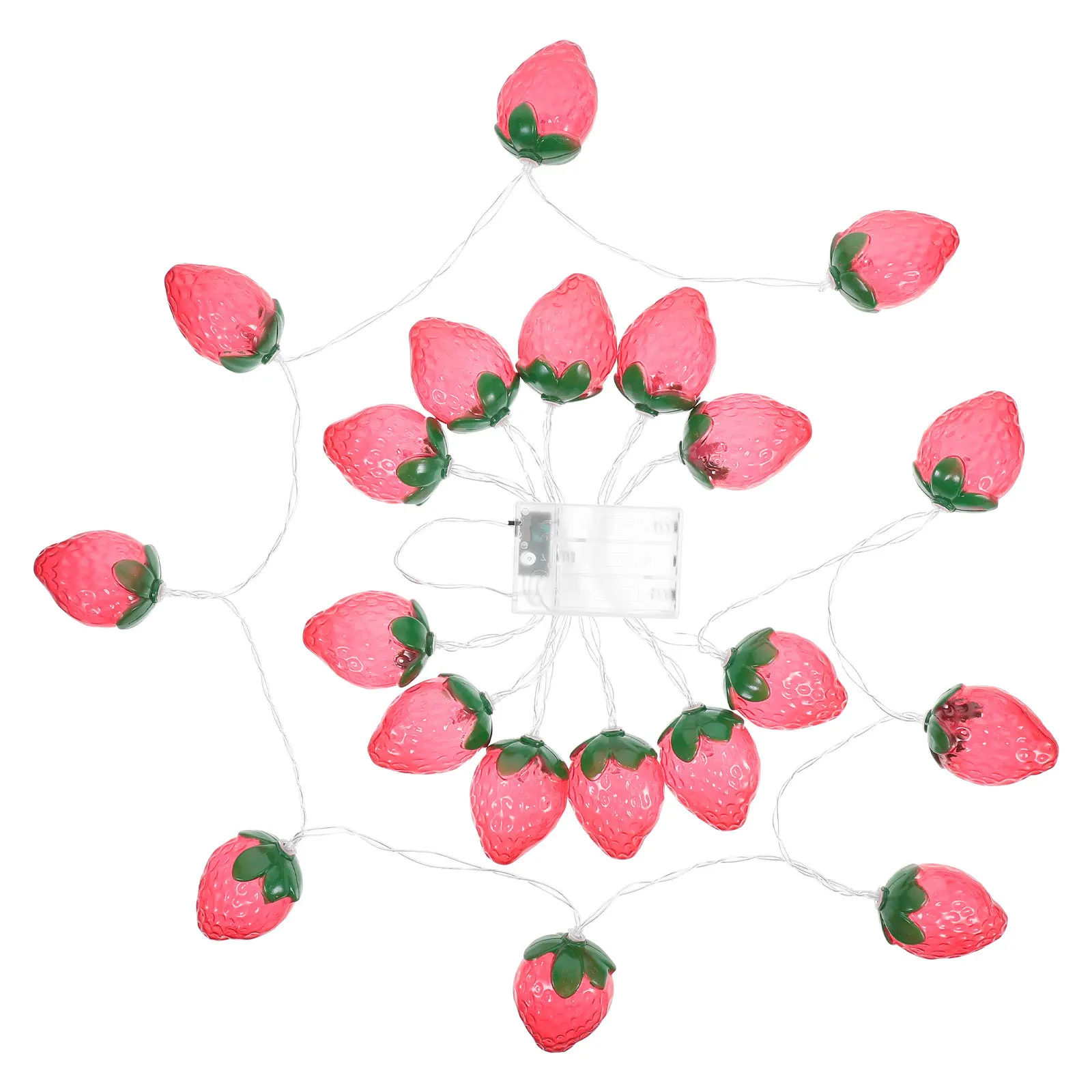 

Светодиодные гирлянды в форме клубники, милые сказочные огни для свадьбы, вечеринки, спальни, сада, улицы, романтического декора