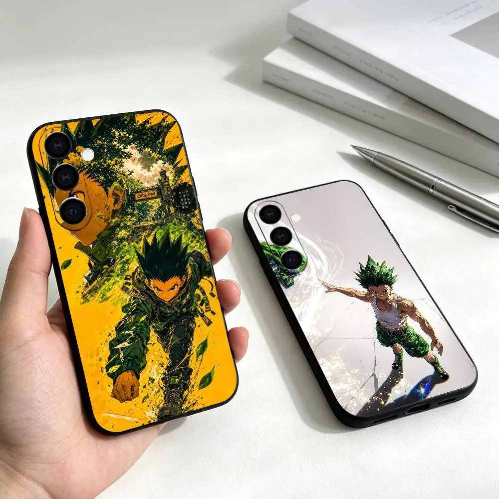 Hunter  Hunter Gon Freecss Phone Case For Samsung Galaxy A73,A72,A71,A70,A53,A52,A51,Soft Silicone Black Cover Gift