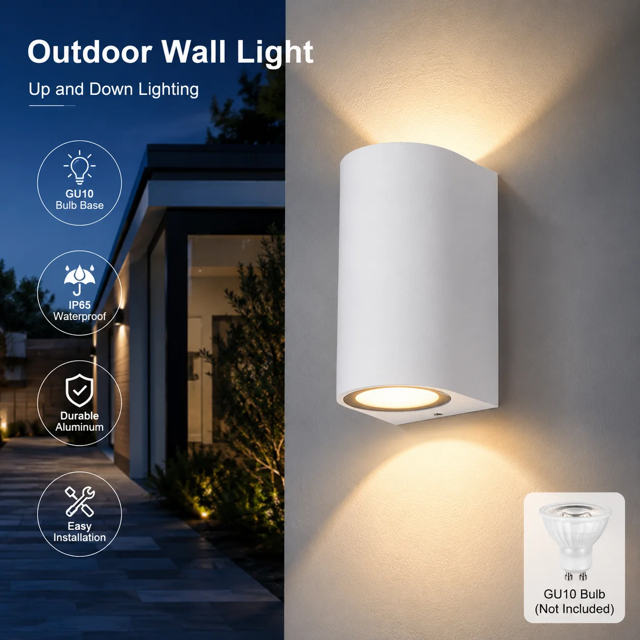 LED Outdoor Wall Lamp Waterproof IP65 Porch Garden Light Indoor Bedroom Living Room Balcony Home Lighting LED Wall Sconce