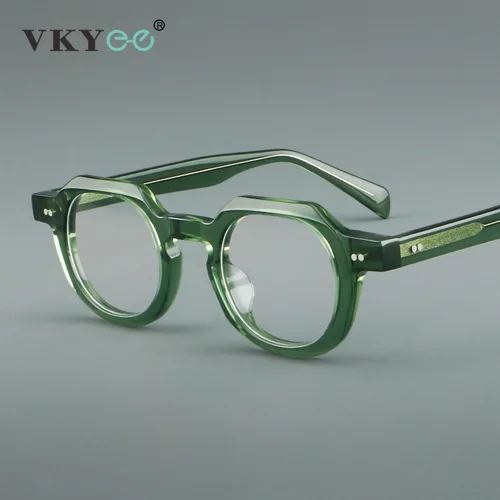 VICKY Simple Retro ovalado acetato miopía señoras Anti-luz azul lente cilíndrica gafas de lectura mujeres prescripción personalizable 5801