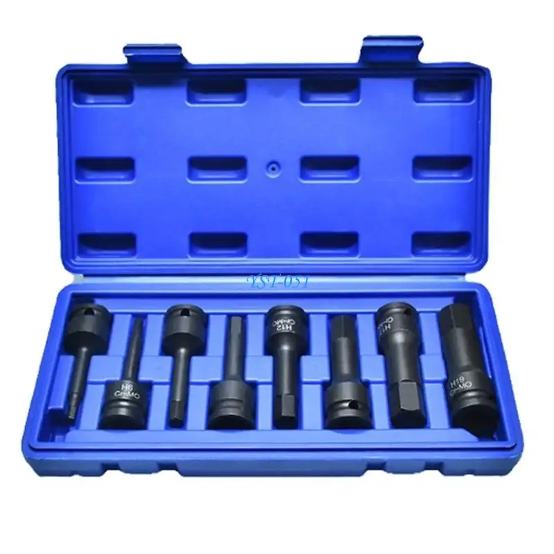 

E15A Precisions Pneumatics Hexagonal Socket Wrenches Set, Enhances Transfer for Automotive Repair
