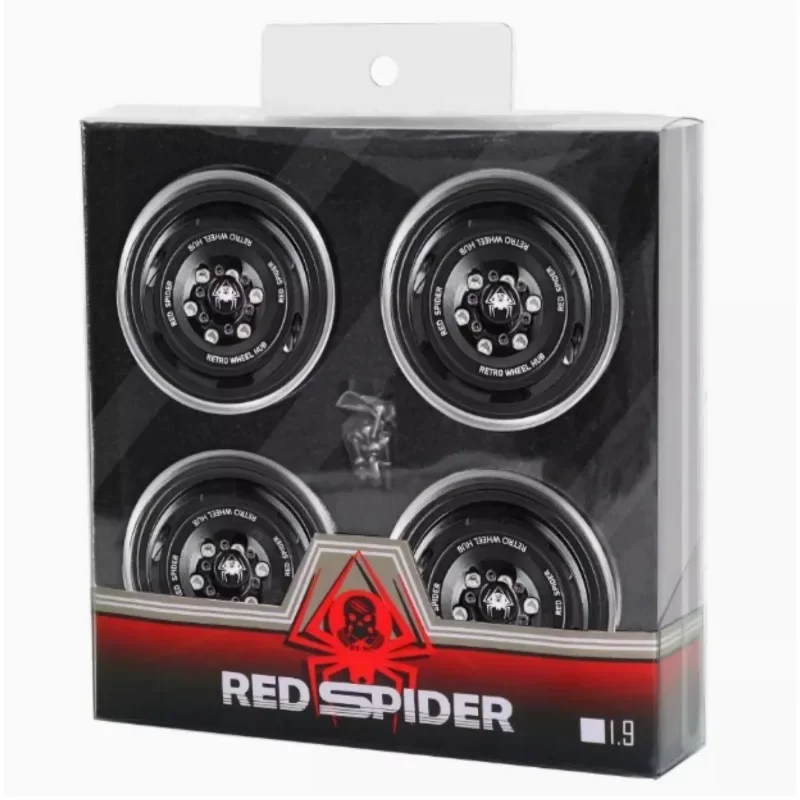 RS RC معدن 1.9 "Beadlock عجلة ريم الإطارات مجموعة ل 1/10 RC الزاحف سيارة محوري SCX10 الشبح RR10 كابرا Traxxas TRX4 YK4082 YK4083