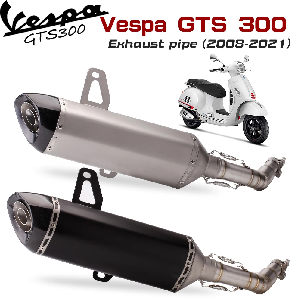 

For vespa GTS300 Motorcycle System Escape Slip On Front Tube Link Pipe Connect Original full Motorcycle Exhaust Syst