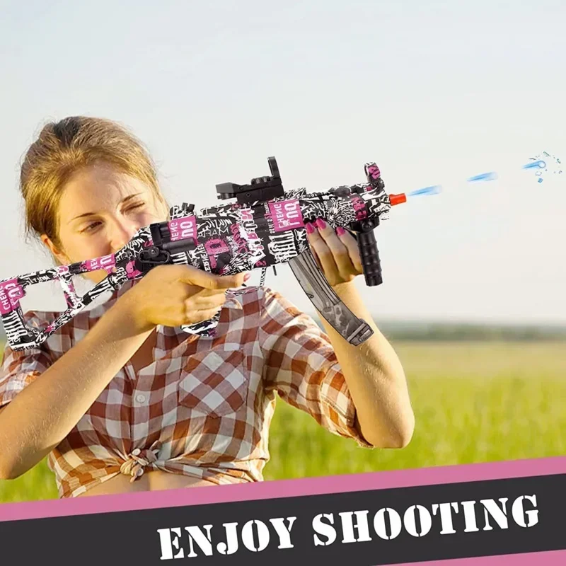 Gel electric explosion gun toy gun burst gel water ball gun outdoor game shooting weapon gel ball gun fake gift